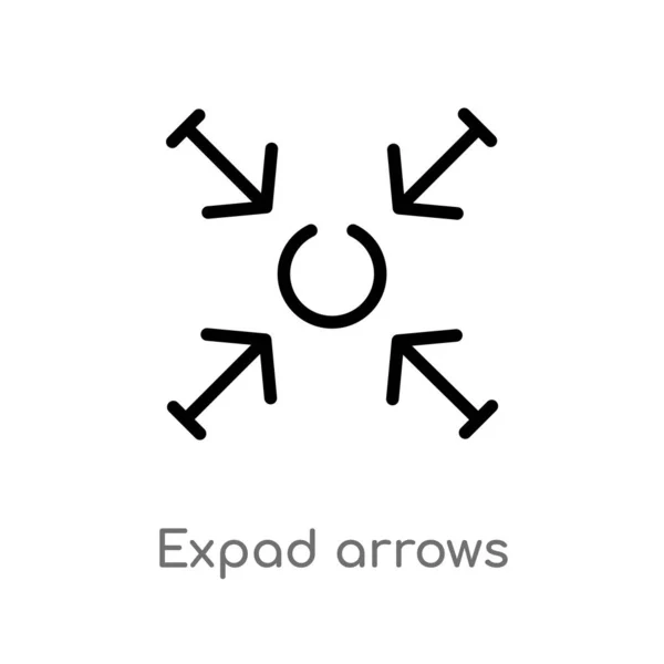 Expad Arrows Iconストックベクター ロイヤリティフリーexpad Arrows Iconイラスト Depositphotos