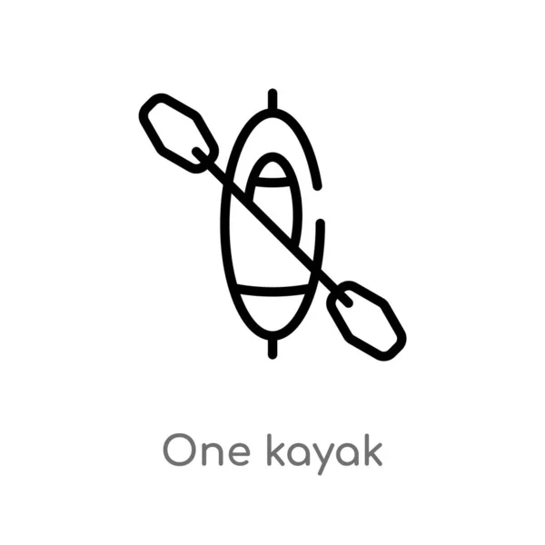 1 つのカヤックのシンボルストックベクター ロイヤリティフリー1 つのカヤックのシンボルイラスト Depositphotos