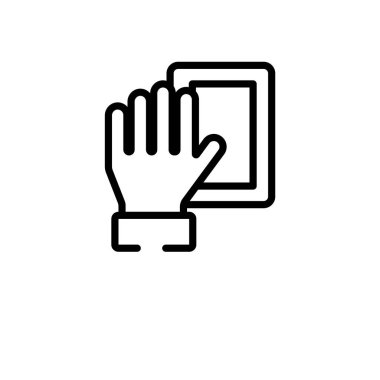 Anahat vektör simgesi. basit çizgi eleman illüstrasyon izole kavramı siyah. beyaz üzerinde düzenlenebilir vektör kontur simgesi