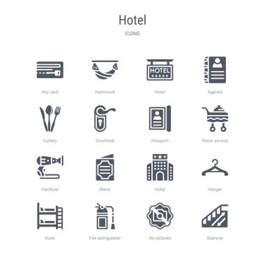 merdiven gibi 16 vektör simgeleri kümesi, hiçbir resim, yangın extin