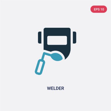 siyasi kavramdan iki renk kaynakçı vektör simgesi. izole bl