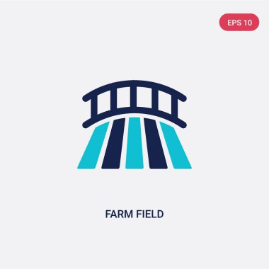 tarım tarım concep iki renkli çiftlik alan vektör simgesi