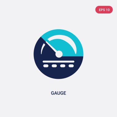 etik kavramından iki renk ölçer vektör simgesi. izole mavi g