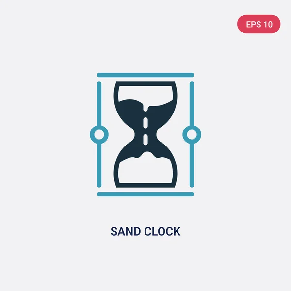 Ícone de vetor de relógio de areia de duas cores do conceito de navegação web. é — Vetor de Stock