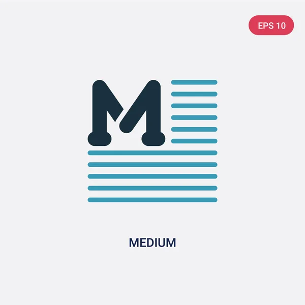 ユーザー インターフェイスの概念から 2 色の中程度のベクトル アイコン。イソラット — ストックベクタ