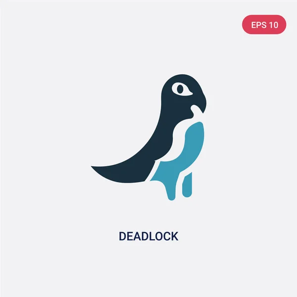 Icono vectorial de dos colores en punto muerto del concepto animales. aislado bl — Vector de stock