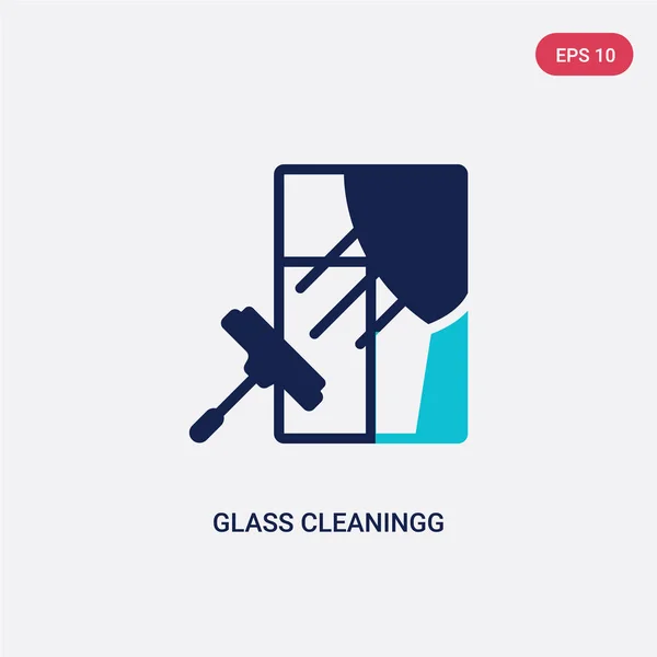 Két színes üveg cleaningg vektor ikon tisztítási koncepció. Iso — Stock Vector