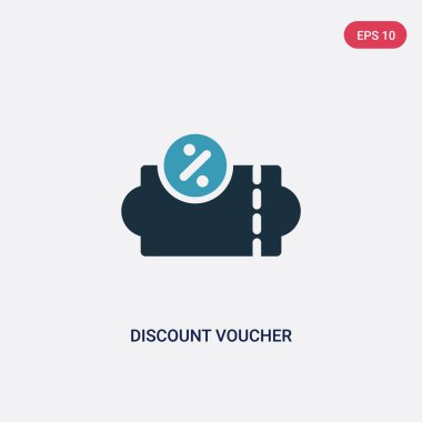 ödeme yöntemleri conc iki renk indirim kuponu vektör simgesi