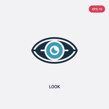 kullanıcı arabirimi kavramından iki renk görünüm vektör simgesi. Izole