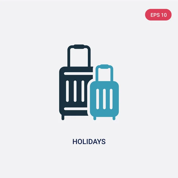 Två färg helgdagar vektor ikon från teknikkoncept. Isolerade — Stock vektor