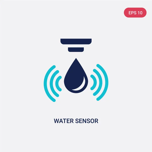 Dos color icono del vector sensor de agua del concepto general. aislar — Archivo Imágenes Vectoriales