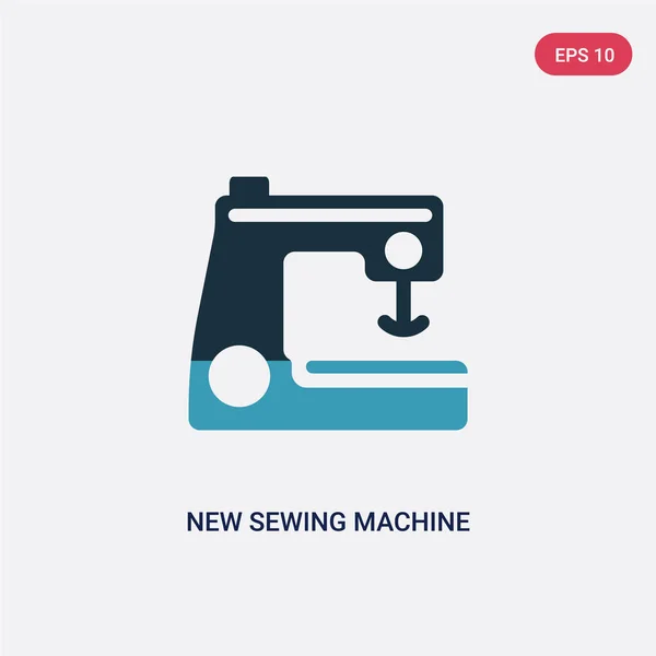 Two color new sewing machine vector icon from sew concept. isola — Stock Vector