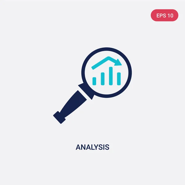 Dois ícones vetoriais de análise de cores do conceito de recursos humanos. iso —  Vetores de Stock