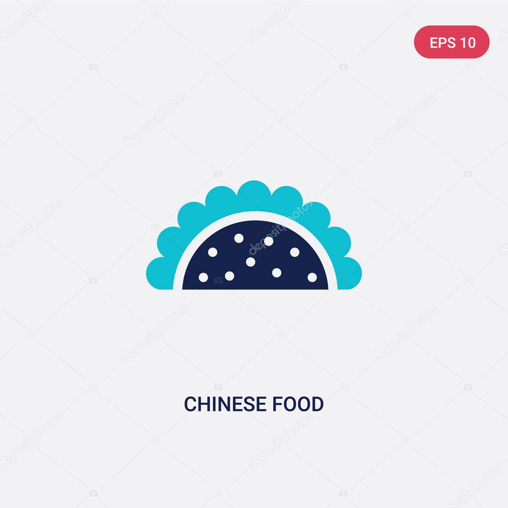 Two color chinese food vector icon from food concept. isolated blue chinese food vector sign symbol can be use for web, mobile and logo. eps 10