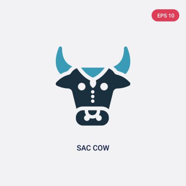 din kavramından iki renk kese vektör simgesi. izole bl