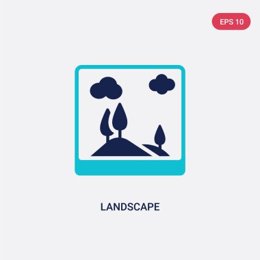 elektronik malzeme den iki renk peyzaj vektör simgesi kili doldurmak