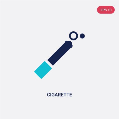 alkol kavramından iki renkli sigara vektör simgesi. izole b