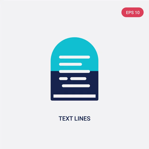 Duas linhas de texto a cores ícone vetorial do conceito de comunicação. iso —  Vetores de Stock