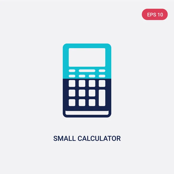 Dos colores pequeño icono de vector calculadora de concepto de educación. i — Vector de stock