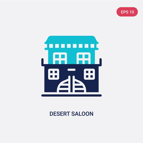 Dos color desierto icono del vector salón del concepto del desierto. aislar — Vector de stock