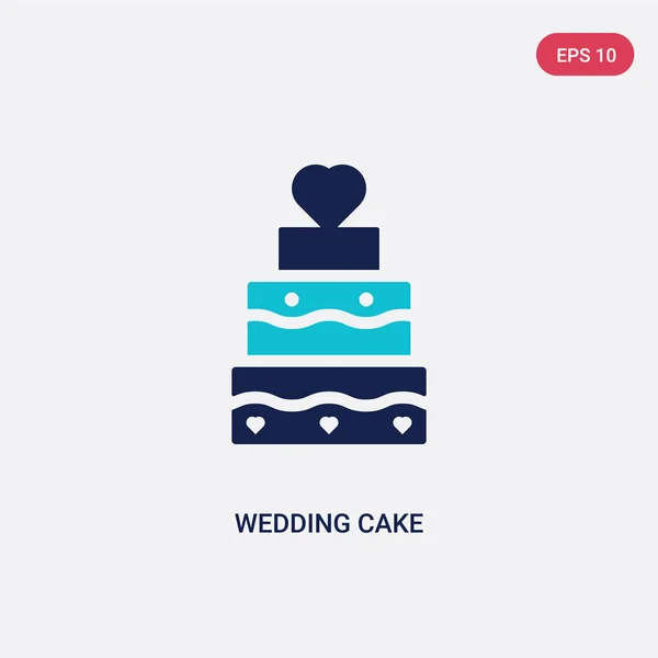 Dos colores pastel de boda icono de vector de amor & concepto de boda . — Vector de stock