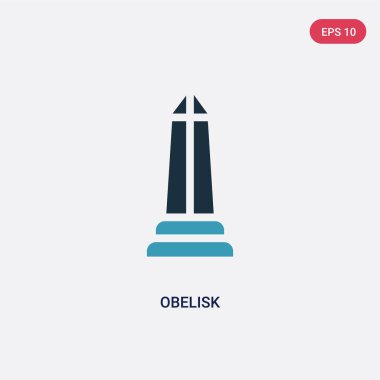 amerika conc amerika birleşik devletleri iki renk dikilitaş vektör simgesi