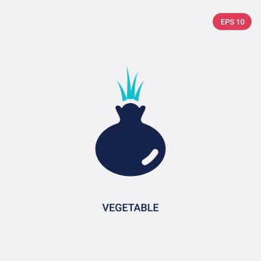 tarım kavramından iki renk sebze vektör simgesi. izole b