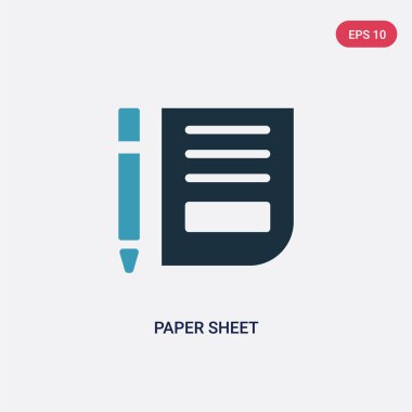 işaretler kavramından iki renkli kağıt levha vektör simgesi. izole b