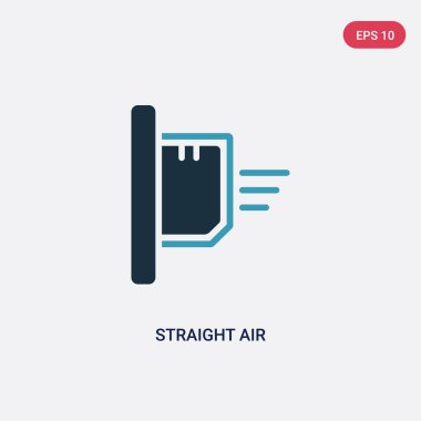 teknoloji kavramından iki renkli düz hava vektör simgesi. isol