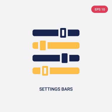 iki renk ayarları çubukları vektör simgesi nihai glyphicons con