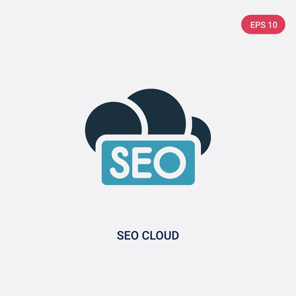 Download Two Color Seo Cloud Vector Icon From Programming Concept Isolat Stock Images Page Everypixel
