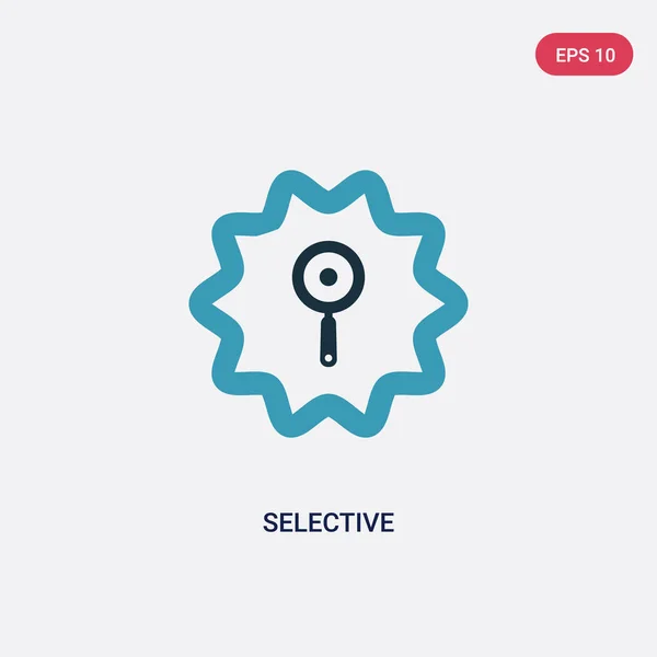 Ícone de vetor seletivo de duas cores do conceito de interface do usuário. iso —  Vetores de Stock