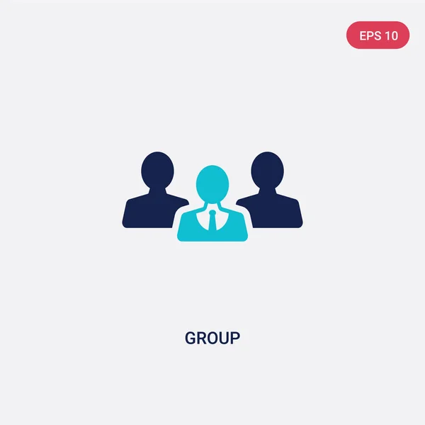 Zwei-Farben-Gruppen-Vektorsymbol aus dem Kundendienstkonzept. Isola — Stockvektor