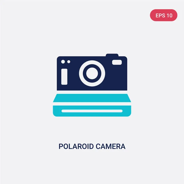 Due colori polaroid fotocamera vettoriale icona dal concetto di hardware. iso — Vettoriale Stock