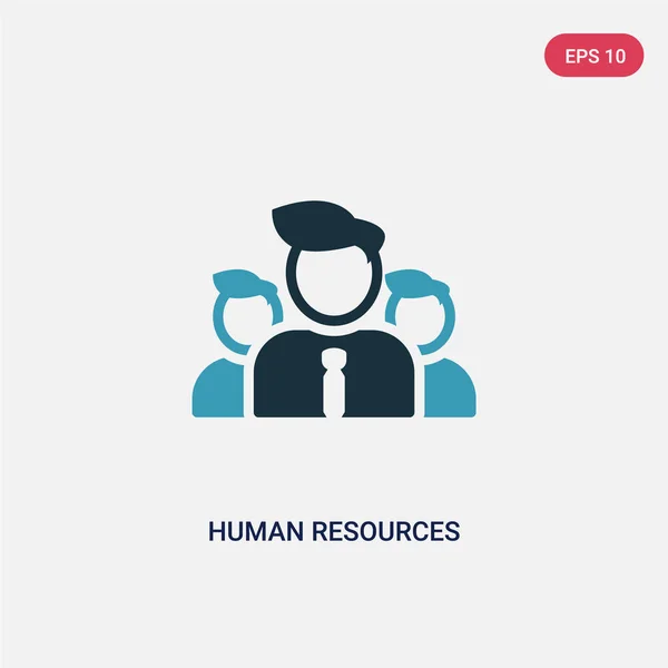 Tweekleurige Human Resources vector icoon van Strategy concept. Iso — Stockvector