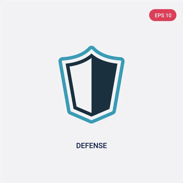 Twee Color Defense vector icoon van Law en Justice concept. isol — Stockvector