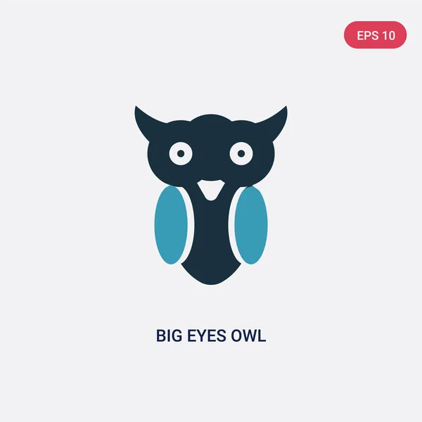 Dvě velké oči-vektorová ikona ze zvířat. Izolovat — Stockový vektor