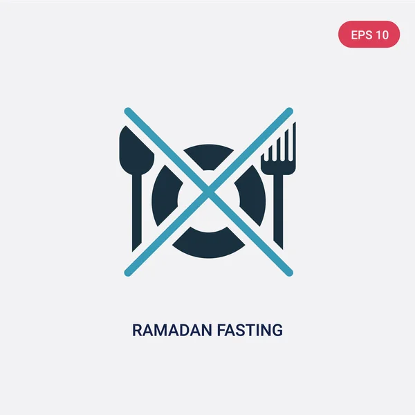 Dvě barevné ramadánu-rozpůstění vektorovou ikonu z konceptu náboženství-2. I — Stockový vektor