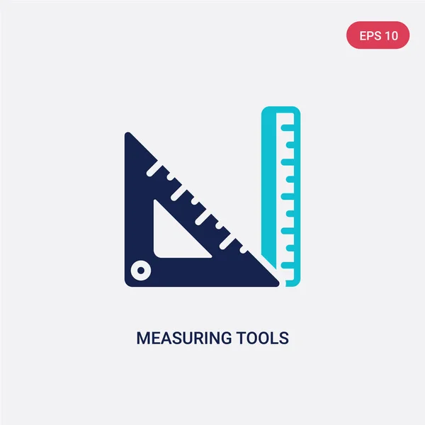 Két Színmérő eszköz vektor ikon oktatási koncepció. van — Stock Vector