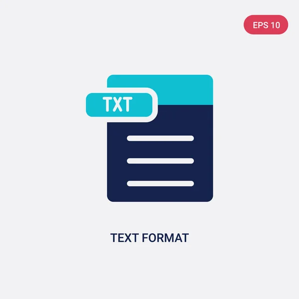Icono de vectores de formato de texto de dos colores del concepto de contenido. aislado — Vector de stock