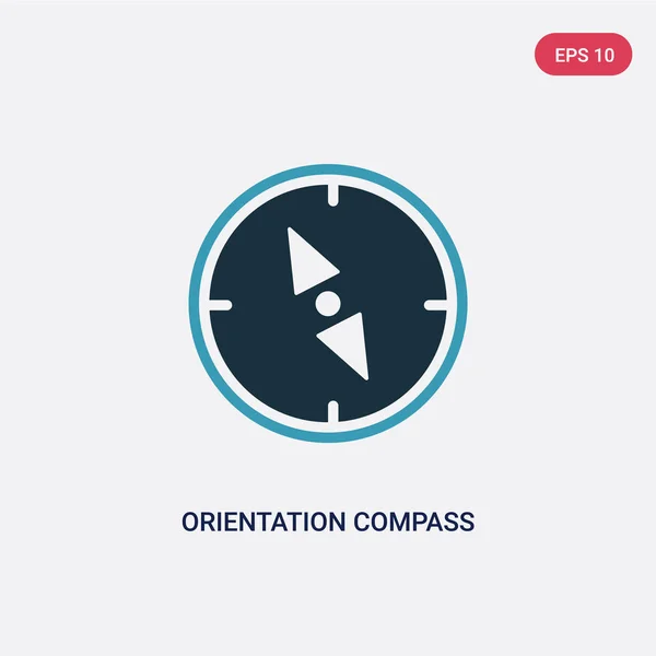 Two color orientation compass vector icon from tools and utensil — Stock Illustration Two color orientation compass vector icon from tools and utensil Stock Vector