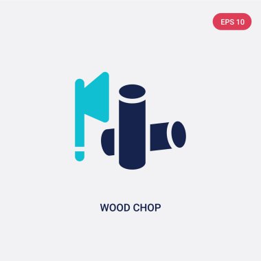 tarım tarım kavramından iki renkli ahşap pirzola vektör simgesi