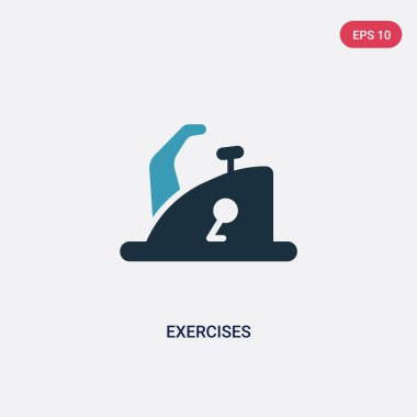 taşıma kavramından iki renk alıştırmaları vektör simgesi. Izole