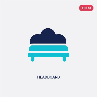 mobilya ve ev con iki renkli başlık vektör simgesi