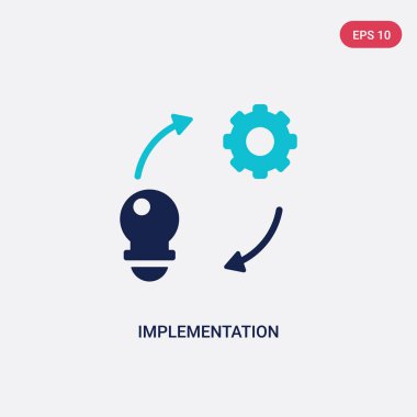 genel-1 kavramından iki renk uygulama vektör simgesi. ıso