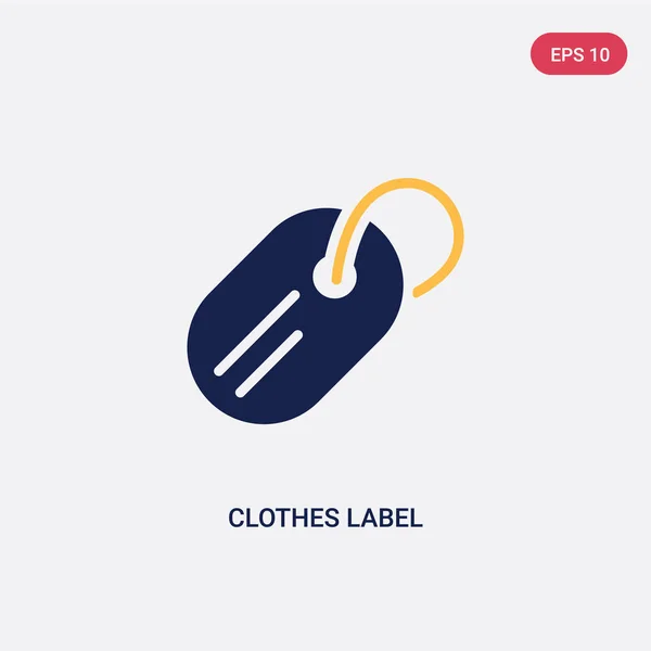 Deux vêtements couleur étiquette vecteur icône de glyphicons ultimes con — Image vectorielle