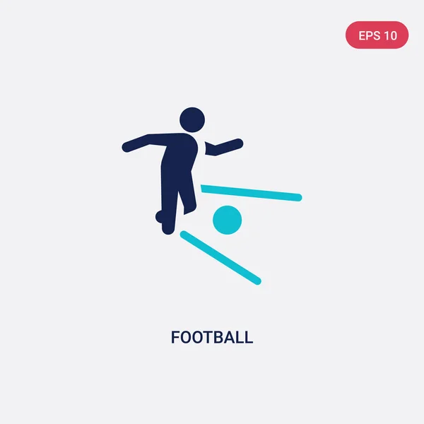 Zweifarbige Fußball-Vektor-Ikone aus Brasilien-Konzept. isoliert b — Stockvektor