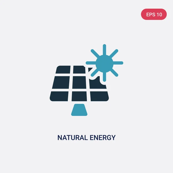 Icono de vector de energía natural de dos colores del concepto de la naturaleza. isolat — Archivo Imágenes Vectoriales