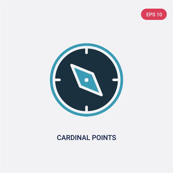 Two color cardinal points vector icon from tools and utensils co — Stock Illustration Two color cardinal points vector icon from tools and utensils co Vector Graphics