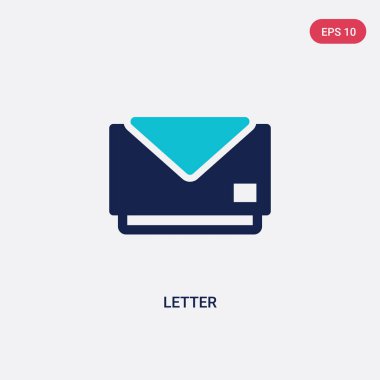 eğitim 2 kavramından iki renkli harf vektör simgesi. Izole 